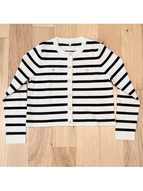 Lilysilk Women’s Gariana Striped Wool Cardigan